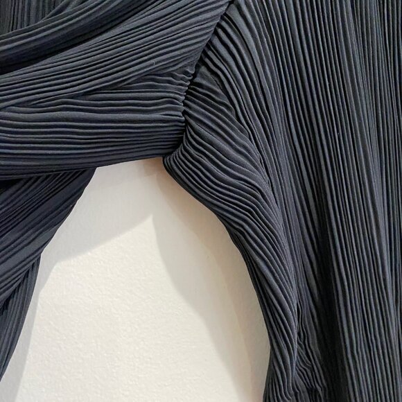 Good American Plisse Pleated Wide Leg Pant size 3/4 - L/XL - Picture 8 of 15